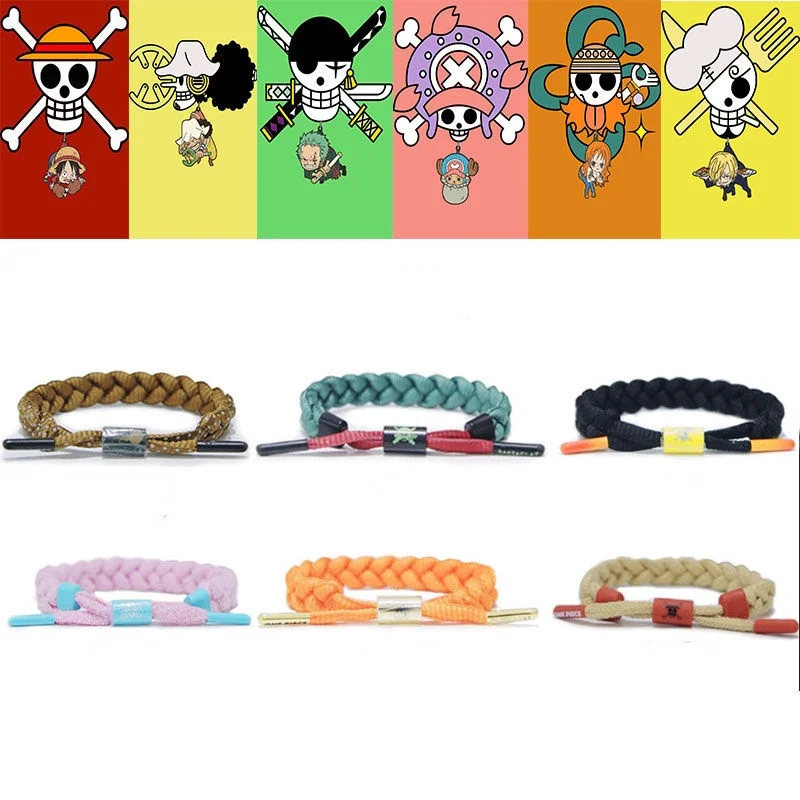 6 Style One Piece Anime Little Lion Bracelet Men and Women Couples Personality Nautical King Luffy Zoro Braided Hand Rope TOYS
6 Style One Piece Anime Little Lion Bracelet Men and Women Couples Personality Nautical King Luffy Zoro Braided Hand Rope TOYS