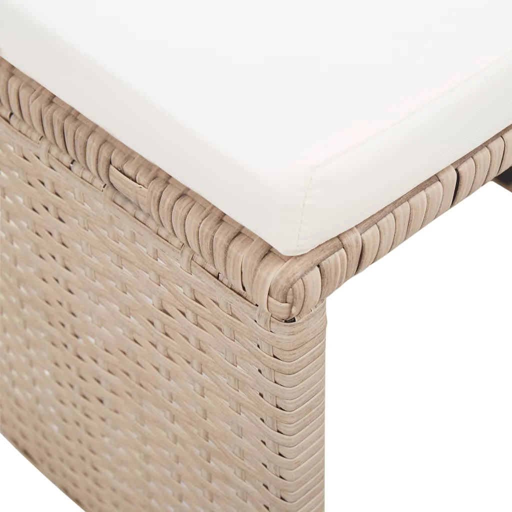 Patio Outdoor Chairs Deck Outside Porch Furniture Set Balcony Decor Stools 2 pcs with Cushions Poly Rattan Beige
Patio Outdoor Chairs Deck Outside Porch Furniture Set Balcony Decor Stools 2 pcs with Cushions Poly Rattan Beige