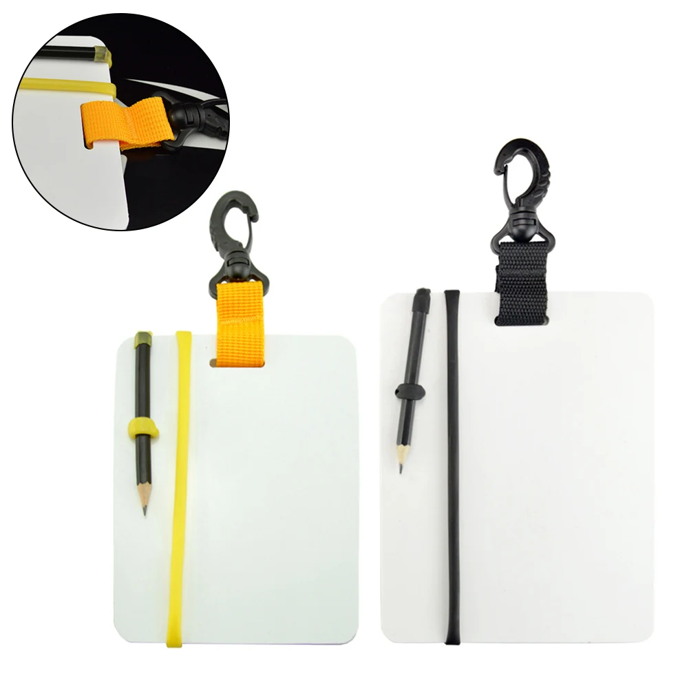 DIVING Underwater Writing Slate Hot Sale Scuba Wordpad Note Board With Swivel Clip Pencil For Water Sports Diving Swimming
DIVING Underwater Writing Slate Hot Sale Scuba Wordpad Note Board With Swivel Clip Pencil For Water Sports Diving Swimming