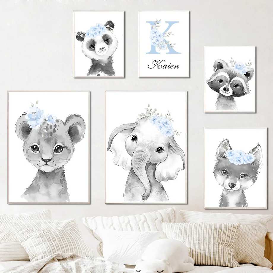 Elephant Zebra Lion Tiger Fox Koala Name Custom Wall Art Canvas Painting Nordic Posters And Prints Wall Pictures Kids Room Decor
Elephant Zebra Lion Tiger Fox Koala Name Custom Wall Art Canvas Painting Nordic Posters And Prints Wall Pictures Kids Room Decor