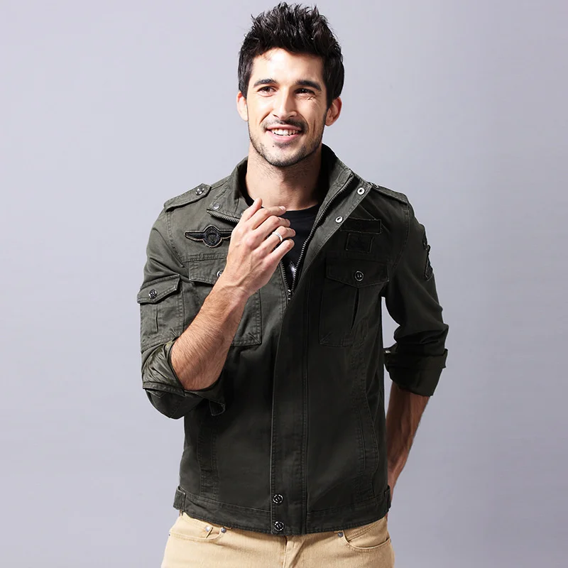 Military Spring Autumn Casual Cotton Stand Collar Tactical Bomber Large Size M-6XL Men Clothing Jacket Coat
Military Spring Autumn Casual Cotton Stand Collar Tactical Bomber Large Size M-6XL Men Clothing Jacket Coat