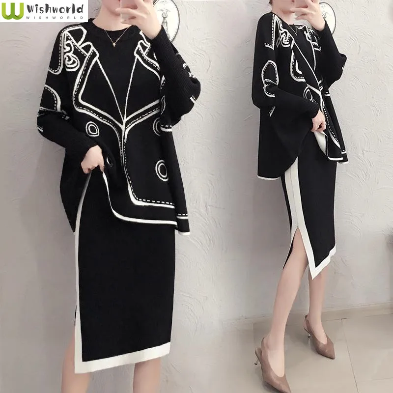 2022 Fashion Autumn and Winter Women's Skirt Set + Korean New Casual Style Knitted Sweater Skirt Two-piece Set
2022 Fashion Autumn and Winter Women's Skirt Set + Korean New Casual Style Knitted Sweater Skirt Two-piece Set