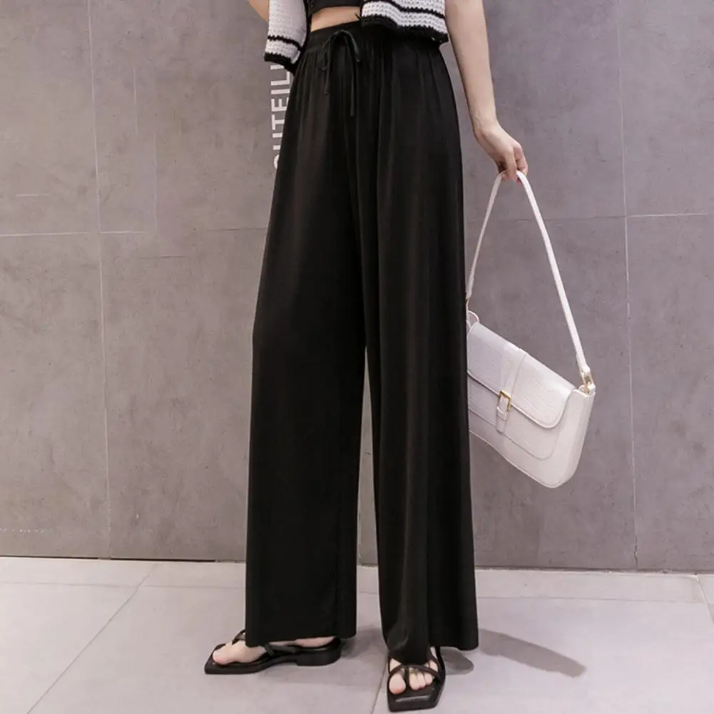 Women Trousers Stylish Bottoms Loose Pure Color Loose-fitting Pants for Travel Trousers Women Pants 
Women Trousers Stylish Bottoms Loose Pure Color Loose-fitting Pants for Travel Trousers Women Pants
