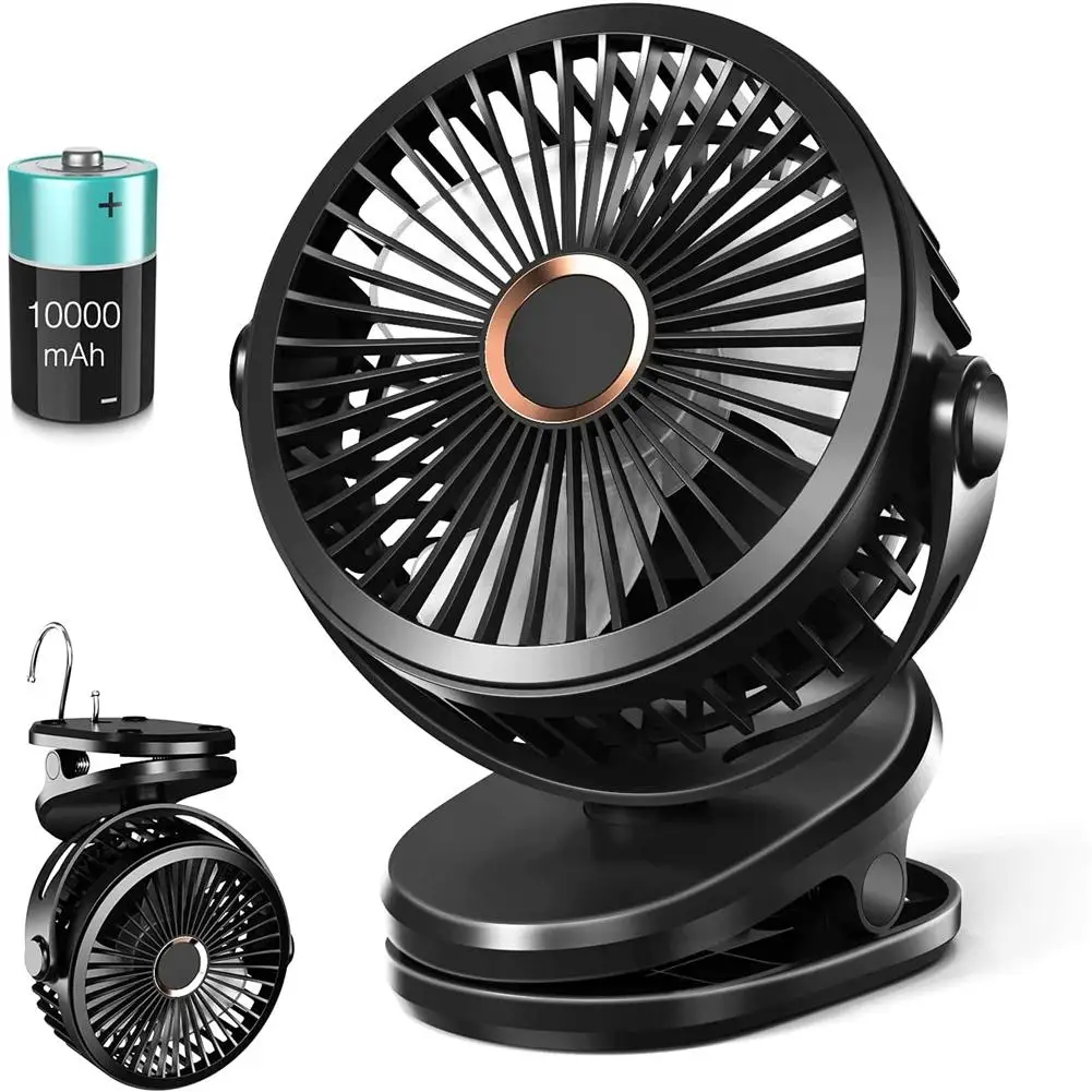 6 Inch Portable Clip Fan Built-in 10000 Mah Battery 3 Speeds 4 Modes Battery Powered 360 Degree Rotatable Ultra-quiet
6 Inch Portable Clip Fan Built-in 10000 Mah Battery 3 Speeds 4 Modes Battery Powered 360 Degree Rotatable Ultra-quiet