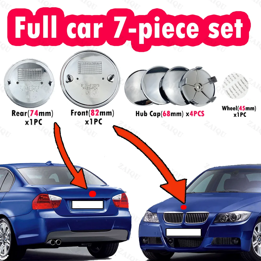 7pcs 82mm 74mm Black Base Car Emblem Badge BONNET Hood Front Rear Trunk For E46 E39 E38 E90 E60 Z3 Z4 M3 M5 M6 X3 TT 51148132375
7pcs 82mm 74mm Black Base Car Emblem Badge BONNET Hood Front Rear Trunk For E46 E39 E38 E90 E60 Z3 Z4 M3 M5 M6 X3 TT 51148132375