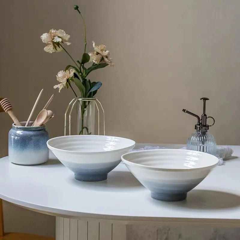 Douli Thread Soup Bowls Ceramic Interior Three-Dimensional Simple Color Fresh Household Tableware Restaurant Ramen Bowl Vajilla
Douli Thread Soup Bowls Ceramic Interior Three-Dimensional Simple Color Fresh Household Tableware Restaurant Ramen Bowl Vajilla
