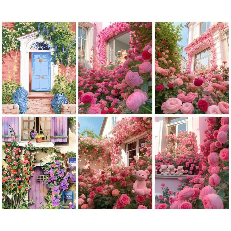 GATYZTORY DIY Painting By Numbers Flower Rose paint by numbers for adults Windows acrylic paint decor for the home Art Supplies
GATYZTORY DIY Painting By Numbers Flower Rose paint by numbers for adults Windows acrylic paint decor for the home Art Supplies