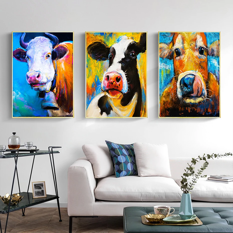 Modern Art Canvas Painting Oil Painting Cow Posters and Prints Animal Wall Art Pictures For Living Room Home Decoration
Modern Art Canvas Painting Oil Painting Cow Posters and Prints Animal Wall Art Pictures For Living Room Home Decoration