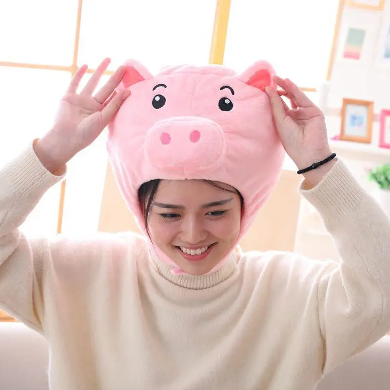 Kawaii Cartoon Pig Plush Hat Funny Animal Cap Soft Warm Headgear Party Cosplay Headwear Beanies Birthday Stage Performance Prop
Kawaii Cartoon Pig Plush Hat Funny Animal Cap Soft Warm Headgear Party Cosplay Headwear Beanies Birthday Stage Performance Prop