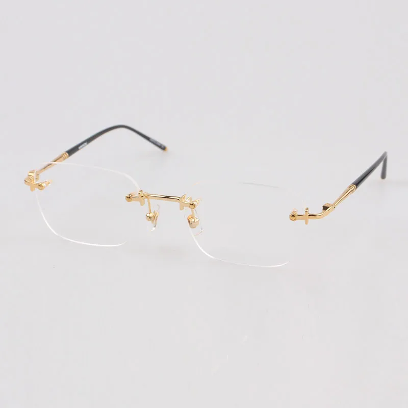 New Brand Vinatge Rimless Business Ultralight Optical Glasses Eyewear Reading Myopia Prescription Eyeglasses Frames Men MB0130O
New Brand Vinatge Rimless Business Ultralight Optical Glasses Eyewear Reading Myopia Prescription Eyeglasses Frames Men MB0130O