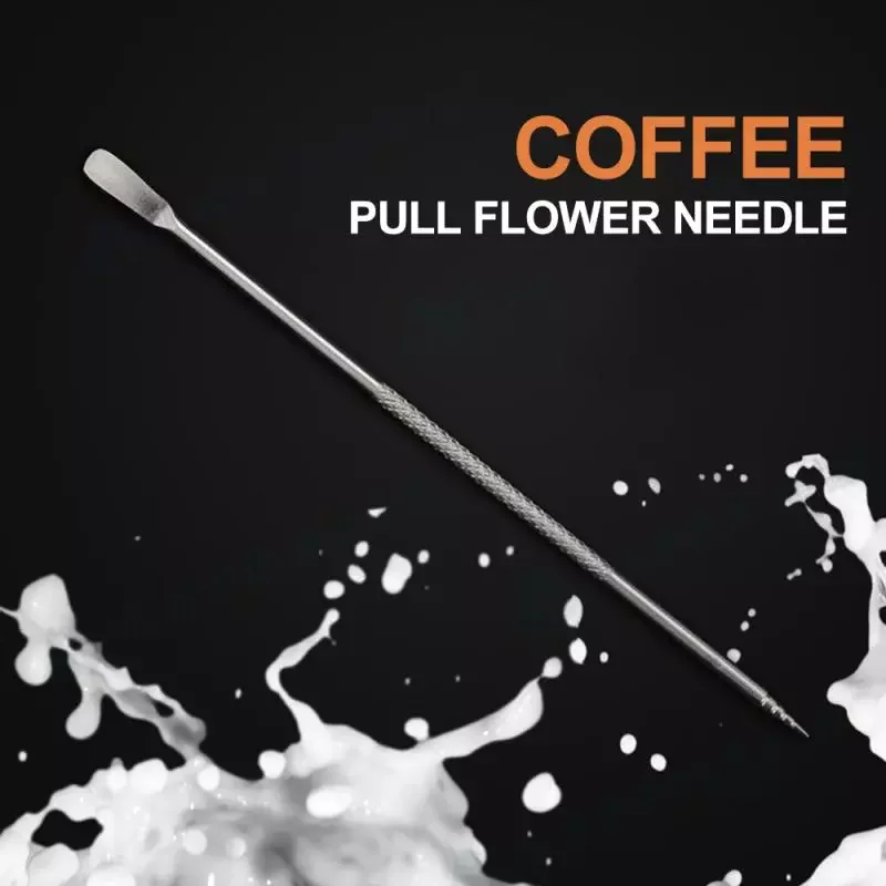 

1/2Pcs Stainless Steel Coffee Art Needles Cappuccino Barista Latte Espresso Coffee Decorating Art Pen Fancy For Coffee Tools