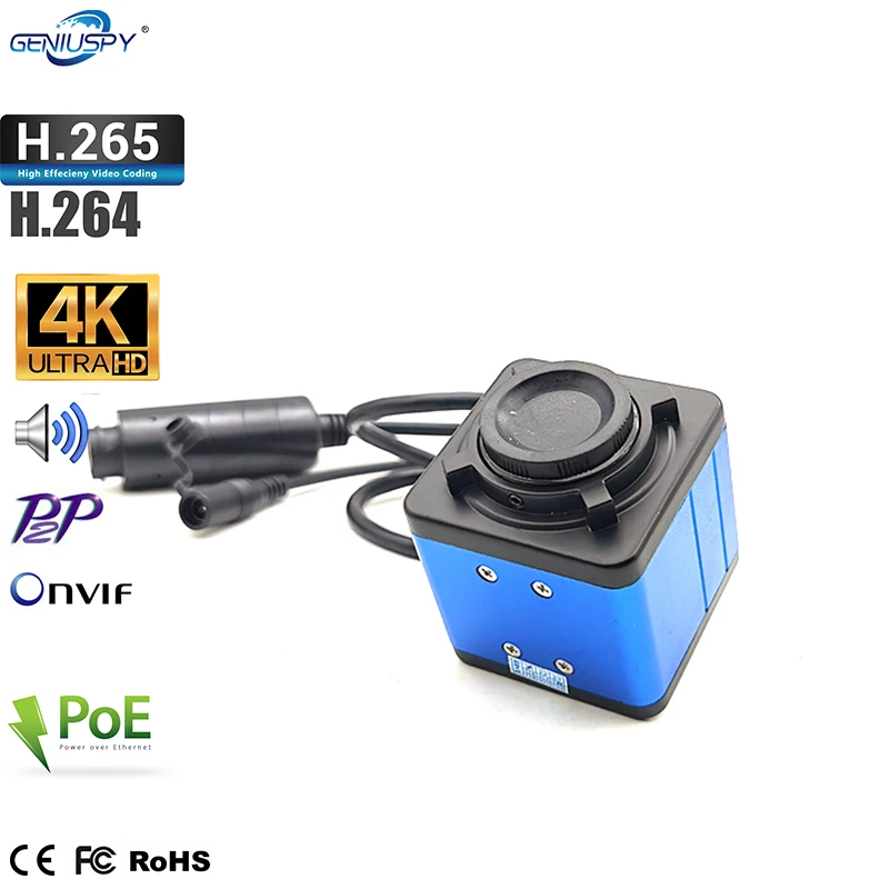 Geniuspy POE H.265 Bullet CCTV Home Security Audio Video Surveillance Mini Box 8MP IP Network Camera Golf Speed Shots
Geniuspy POE H.265 Bullet CCTV Home Security Audio Video Surveillance Mini Box 8MP IP Network Camera Golf Speed Shots