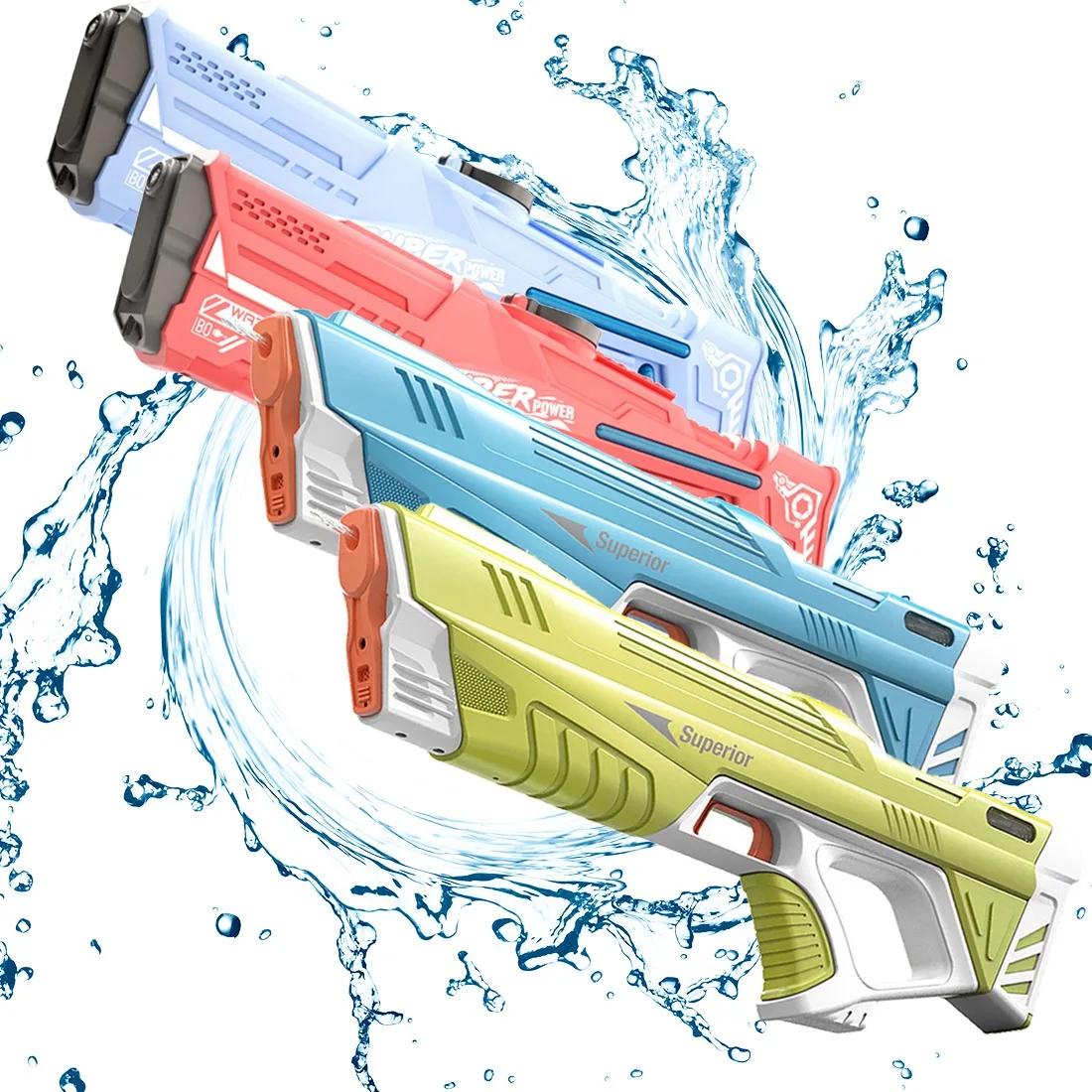 

Игрушечный Электрический водяной пистолет для детей, мощный автоматический распылитель воды с мощной зарядкой, детская игрушка