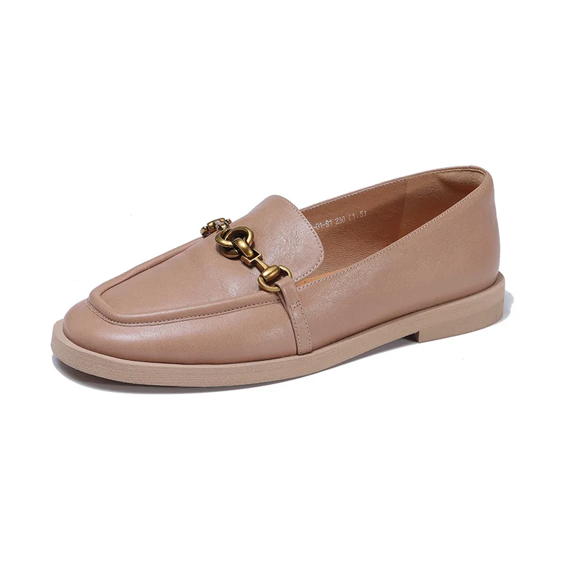 Casual leather Loafer women's shoes single shoe fashion commuting flat heeled cowhide shoes Duanlefu Shoes Female
Casual leather Loafer women's shoes single shoe fashion commuting flat heeled cowhide shoes Duanlefu Shoes Female
