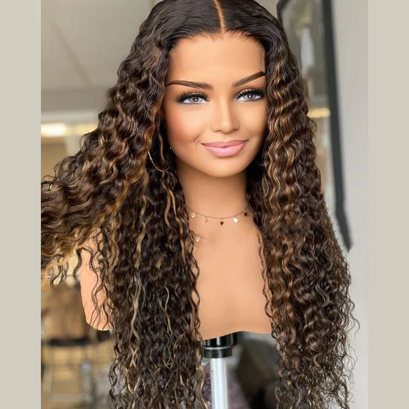 26“Long Soft Highlight Honey Blonde Kinky Curly PrePlucked Glueless European Human Hair 13*4Lace Front Wig For Black Women Daily
26“Long Soft Highlight Honey Blonde Kinky Curly PrePlucked Glueless European Human Hair 13*4Lace Front Wig For Black Women Daily