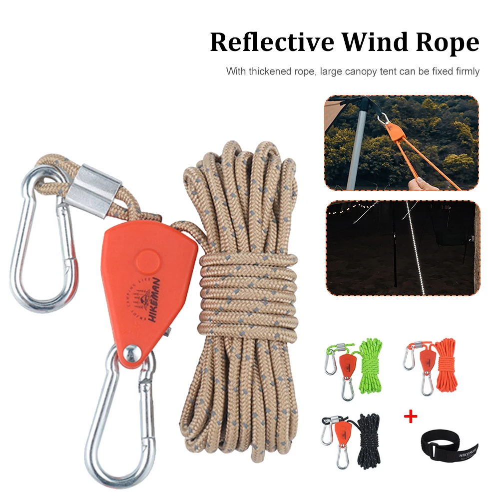 4m Reflective Camping Rope Adjustable Tent Rope Belt Adjuster Outdoor Tent Wind Rope For Camping Hiking Tent Tarp Canopy Tool
4m Reflective Camping Rope Adjustable Tent Rope Belt Adjuster Outdoor Tent Wind Rope For Camping Hiking Tent Tarp Canopy Tool