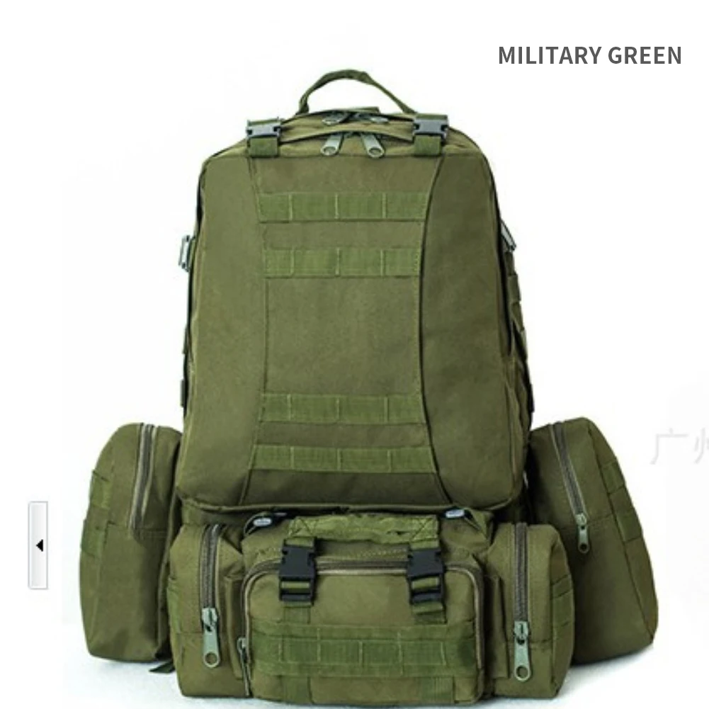 Тактический рюкзак 4 в 1Molle 55 л, спортивная тактическая сумка, мужские военные рюкзаки, армейский ранец для активного отдыха, походов, скалола...
Тактический рюкзак 4 в 1Molle 55 л, спортивная тактическая сумка, мужские военные рюкзаки, армейский ранец для активного отдыха, походов, скалола...