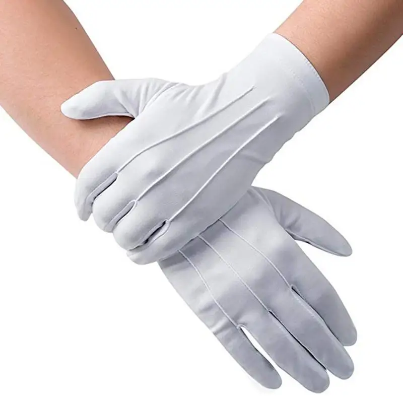 White Etiquette Gloves Polyester Three Strength Gloves Nylon Etiquette Checkout Parade Labor Insurance Protective Buckle Gloves
White Etiquette Gloves Polyester Three Strength Gloves Nylon Etiquette Checkout Parade Labor Insurance Protective Buckle Gloves