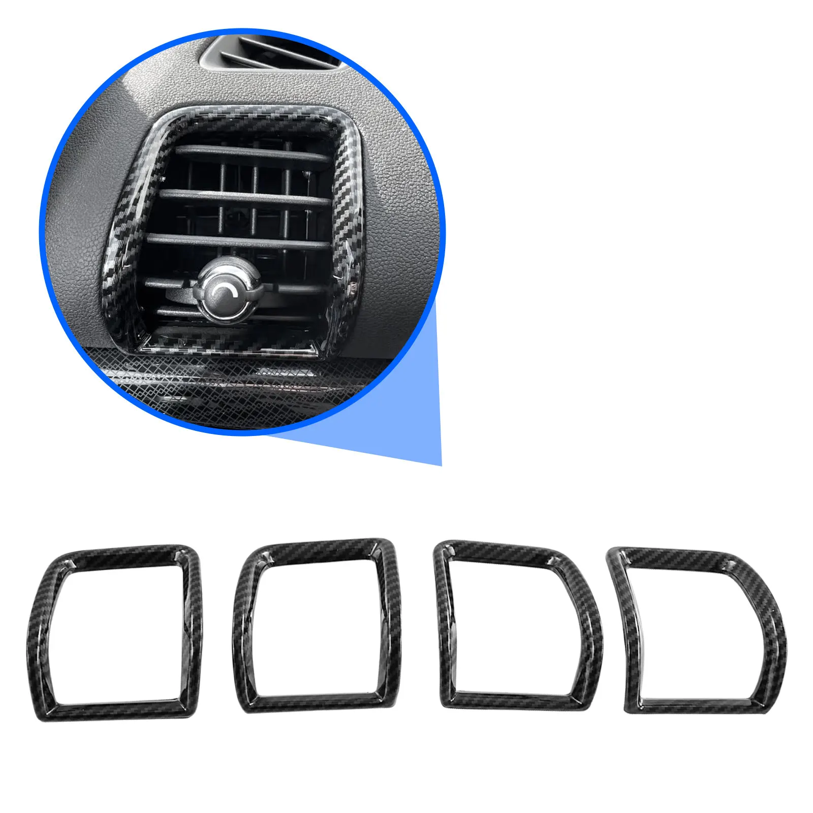 

Front Middle Side Air Condition Vent Outlet Dashboard Cover Trim For Mini Clubman F54 2016-2022 Accessories