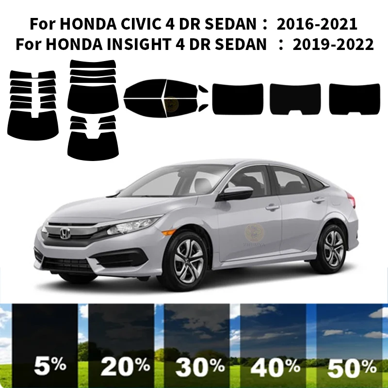 Precut nanoceramics car UV Window Tint Kit Automotive Window Film For HONDA CIVIC 4 DR Insight SEDAN 2016-2022
Precut nanoceramics car UV Window Tint Kit Automotive Window Film For HONDA CIVIC 4 DR Insight SEDAN 2016-2022