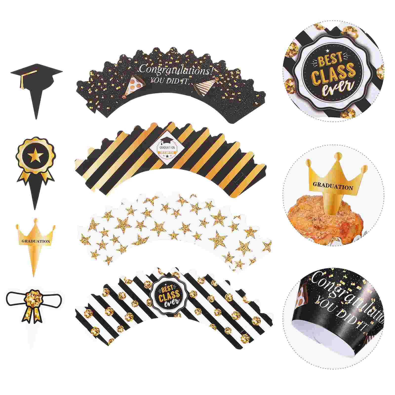 24 Sets Topersitos Para Comida Inserting Cards Around The Border Graduation Cake Picks Toppers Rims 8x8cm Party Supplies Paper
24 Sets Topersitos Para Comida Inserting Cards Around The Border Graduation Cake Picks Toppers Rims 8x8cm Party Supplies Paper