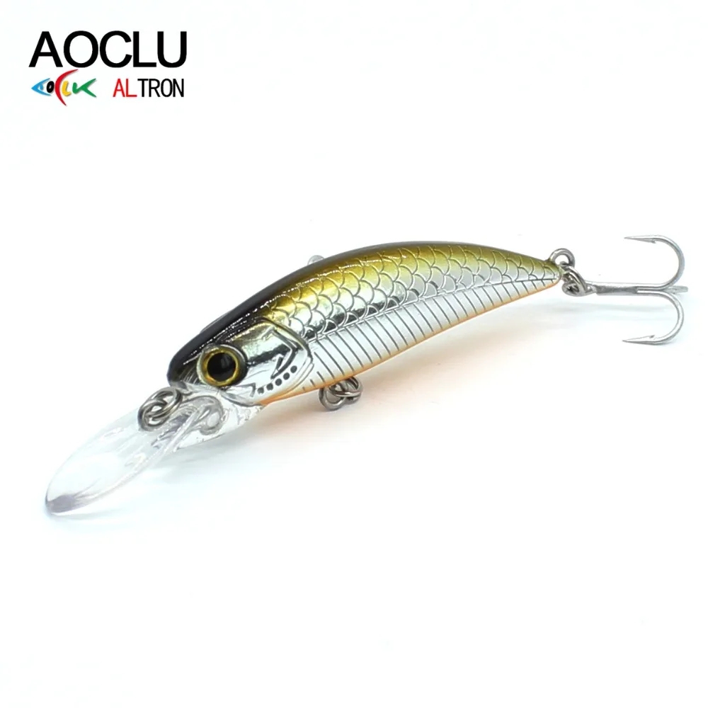Aoclu Floating Shad 50mm 3.5g Diving 1.0m Deep Hard Bait Minnow Crank Bionic Fishing Lures Bass Fresh Saltwater VMC Hooks Tackle
Aoclu Floating Shad 50mm 3.5g Diving 1.0m Deep Hard Bait Minnow Crank Bionic Fishing Lures Bass Fresh Saltwater VMC Hooks Tackle