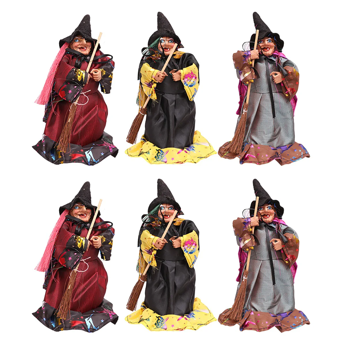 2 Sets 3Pcs Halloween Creepy Witch Dolls Party Adornments (Assorted Color)
2 Sets 3Pcs Halloween Creepy Witch Dolls Party Adornments (Assorted Color)