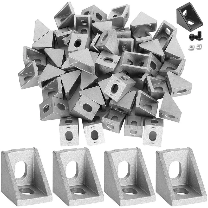 2020 Silver/Black Aluminum Profile Connector Set for MGN 3D Printer 20 Series Aluminum Extrusions Profiles Frame with 6mm Slot
2020 Silver/Black Aluminum Profile Connector Set for MGN 3D Printer 20 Series Aluminum Extrusions Profiles Frame with 6mm Slot