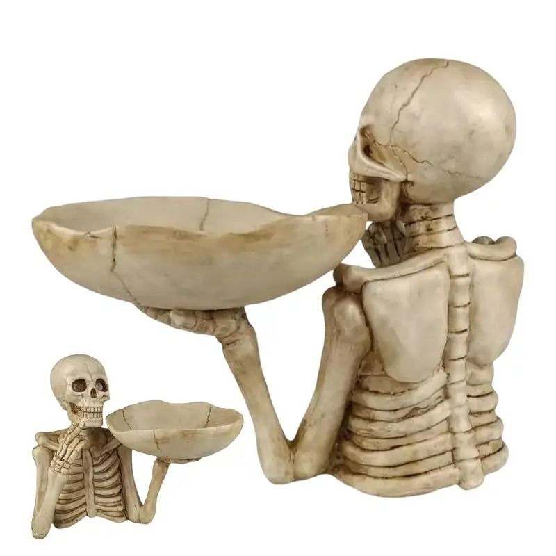Skeleton Candy Bowl Halloween sweets trays with skeleton durable Party Creepy Decoration Haunted Skull Bowl Ktv Bar Horror Prop
Skeleton Candy Bowl Halloween sweets trays with skeleton durable Party Creepy Decoration Haunted Skull Bowl Ktv Bar Horror Prop