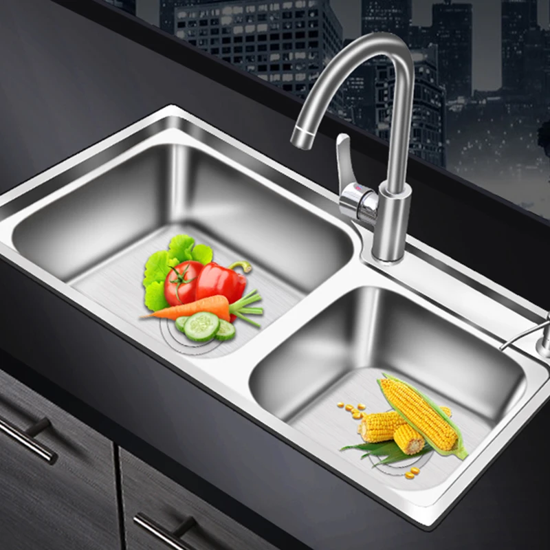 Undermount Kitchen Sink Pipe Drainboard Mixer Taps Sus304 Stainless Steel Double Sinks Washing Mesh Cuisine Kitchen Fixture
Undermount Kitchen Sink Pipe Drainboard Mixer Taps Sus304 Stainless Steel Double Sinks Washing Mesh Cuisine Kitchen Fixture