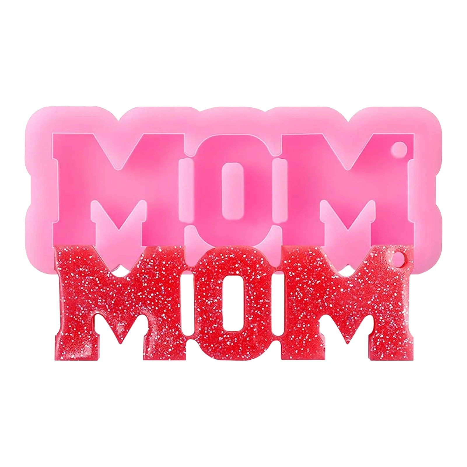 MOM Word Silicone Keychain Molds Mom Word Mold With A Hole Mother Day Gift For DIY Cupcake Ice Cube Candy Fondant Mold Crafts
MOM Word Silicone Keychain Molds Mom Word Mold With A Hole Mother Day Gift For DIY Cupcake Ice Cube Candy Fondant Mold Crafts