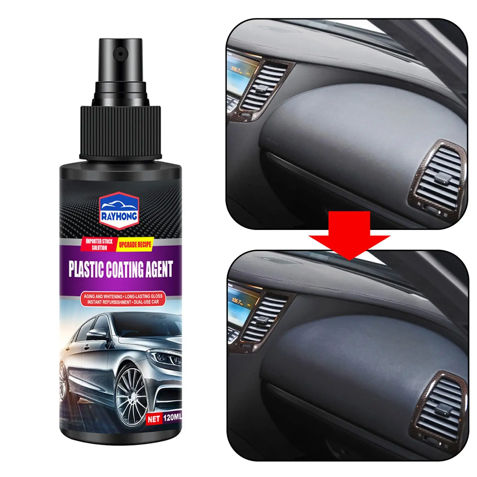 120ML Car Interior Decorative Wax Leather Glazing Waterborne Renovation Glass Coating Plastic Agent Liquid Panel F5P9
120ML Car Interior Decorative Wax Leather Glazing Waterborne Renovation Glass Coating Plastic Agent Liquid Panel F5P9