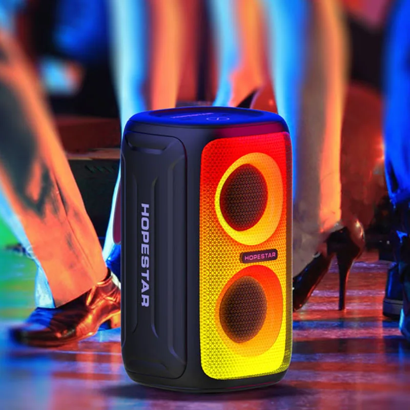 Беспроводная мини-Колонка HOPESTAR Party110 с Bluetooth, HiFI стерео сабвуфер, TWS, настольный домашний компьютер, стереоколонка со светодиодсветильник 
Беспроводная мини-Колонка HOPESTAR Party110 с Bluetooth, HiFI стерео сабвуфер, TWS, настольный домашний компьютер, стереоколонка со светодиодсветильник