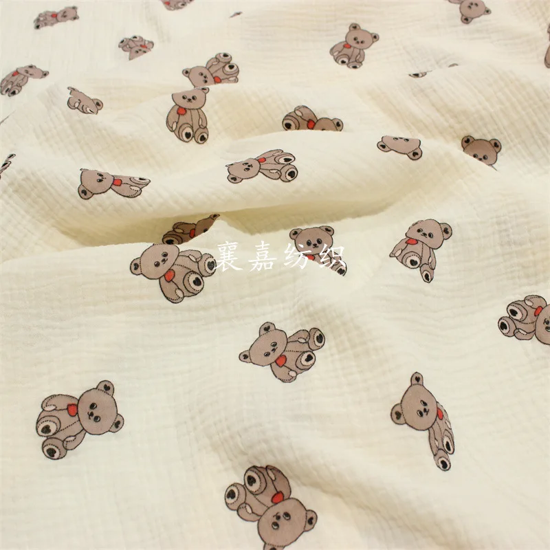 100X135cm 180g/M Double-layer Cotton Crepe Gauze Cartoon Printed Fabric Baby Clothes Blanket Fabric
100X135cm 180g/M Double-layer Cotton Crepe Gauze Cartoon Printed Fabric Baby Clothes Blanket Fabric