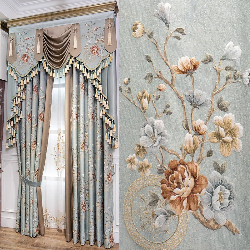 Curtains for Living Room Dining Bedroom New Style Finished European-style High-precision Jacquard Embroidery Heigh Shading
Curtains for Living Room Dining Bedroom New Style Finished European-style High-precision Jacquard Embroidery Heigh Shading