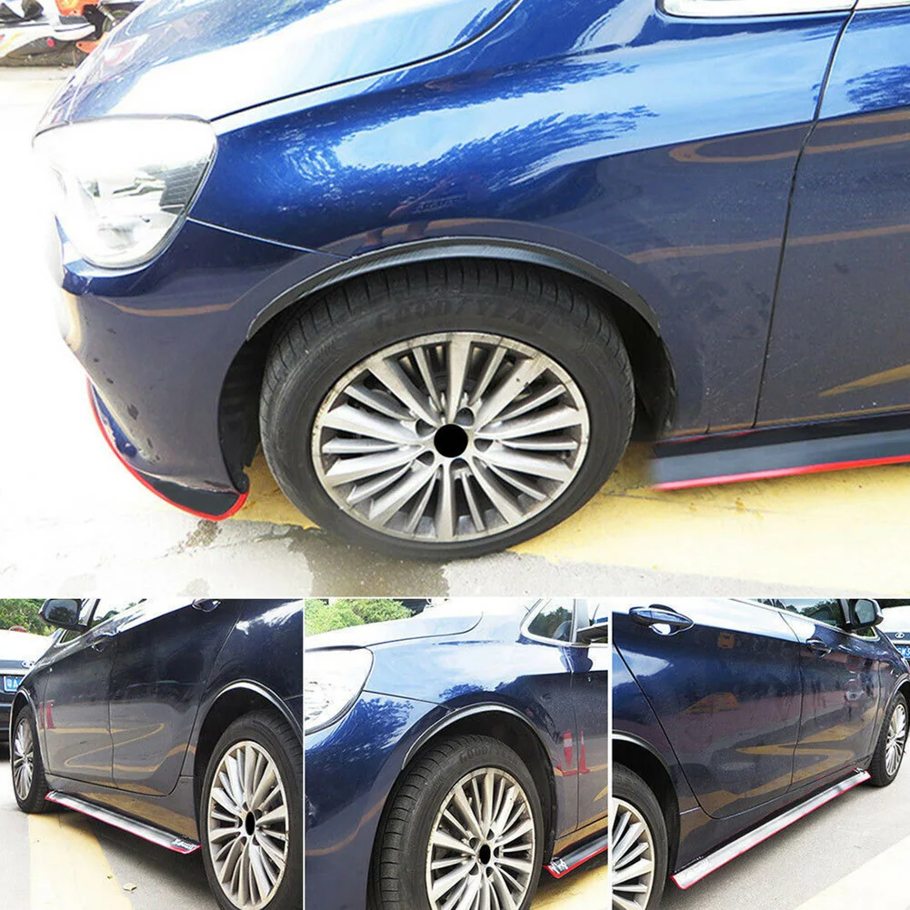 4PCS Car Wheel Eyebrow Protector Black 72cm * 2.5cm Carbon Fiber Soft Rubber Arched Fender Flared Bar Protection Trim Universal
4PCS Car Wheel Eyebrow Protector Black 72cm * 2.5cm Carbon Fiber Soft Rubber Arched Fender Flared Bar Protection Trim Universal