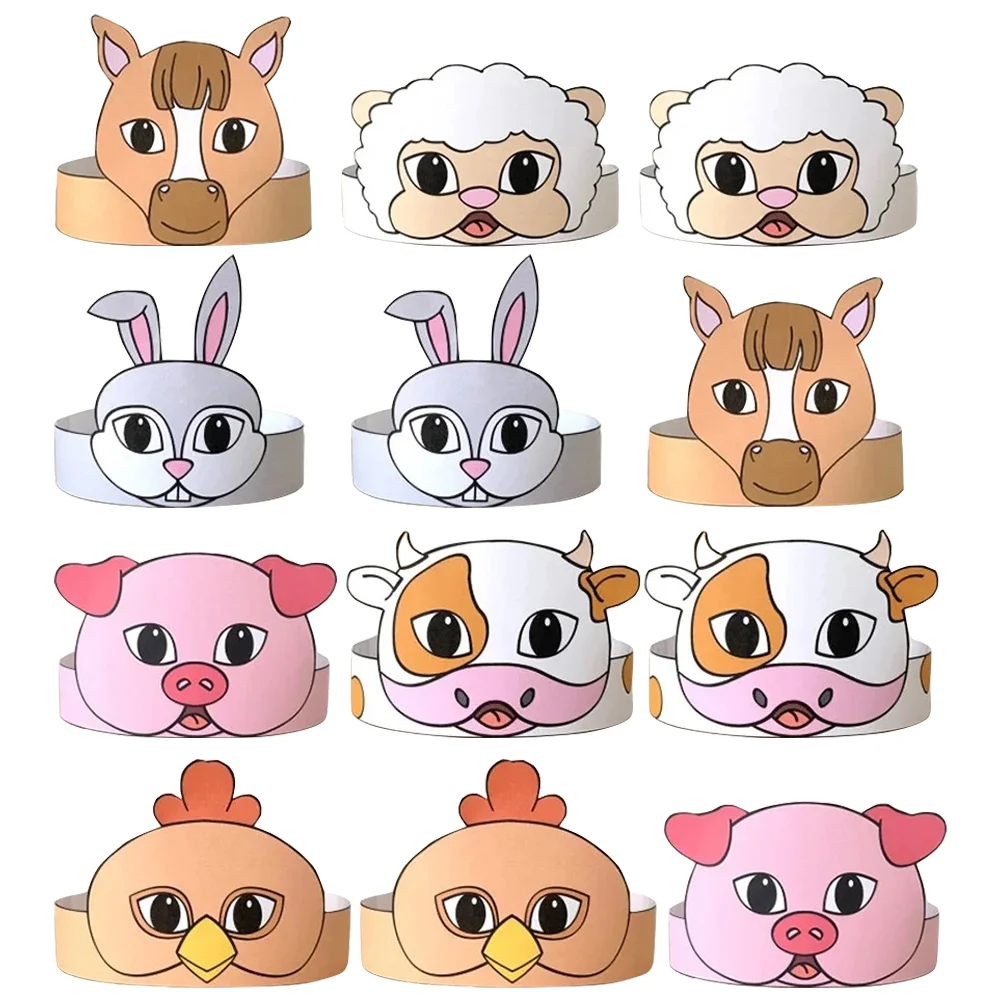 12 Pcs Crowns Kids Birthday Party Supplies Hats Decorations Paper Classroom Animal Child
12 Pcs Crowns Kids Birthday Party Supplies Hats Decorations Paper Classroom Animal Child