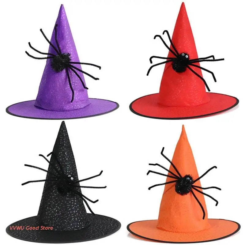 Party Hats Witch Hat Spider For Women Halloween Big Wizard Hat Magican Hat Costu
Party Hats Witch Hat Spider For Women Halloween Big Wizard Hat Magican Hat Costu