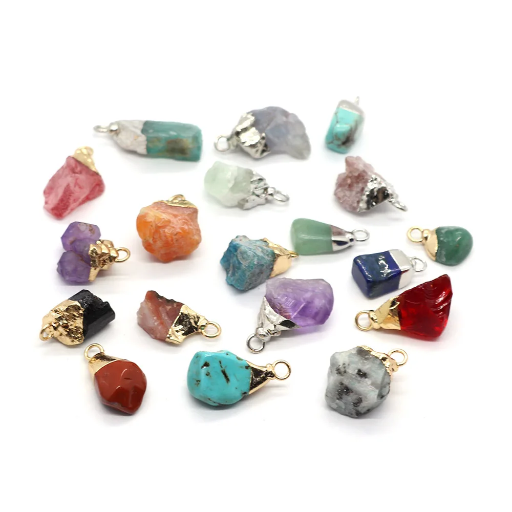 2pcs Natural Stone Irregular Pendant Amethyst Green Aventurine DIY Necklace Earrings Fashion Jewelry Boutique Accessories 7-25mm
2pcs Natural Stone Irregular Pendant Amethyst Green Aventurine DIY Necklace Earrings Fashion Jewelry Boutique Accessories 7-25mm