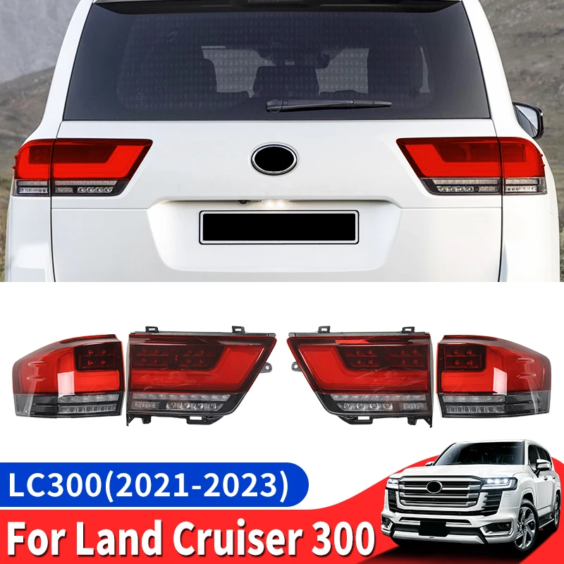 For 2021 2022 2023 Toyota Land Cruiser 300 Tail Light Assembly LC300 Fj300 Exterior Decoration Modification Accessories body kit
For 2021 2022 2023 Toyota Land Cruiser 300 Tail Light Assembly LC300 Fj300 Exterior Decoration Modification Accessories body kit