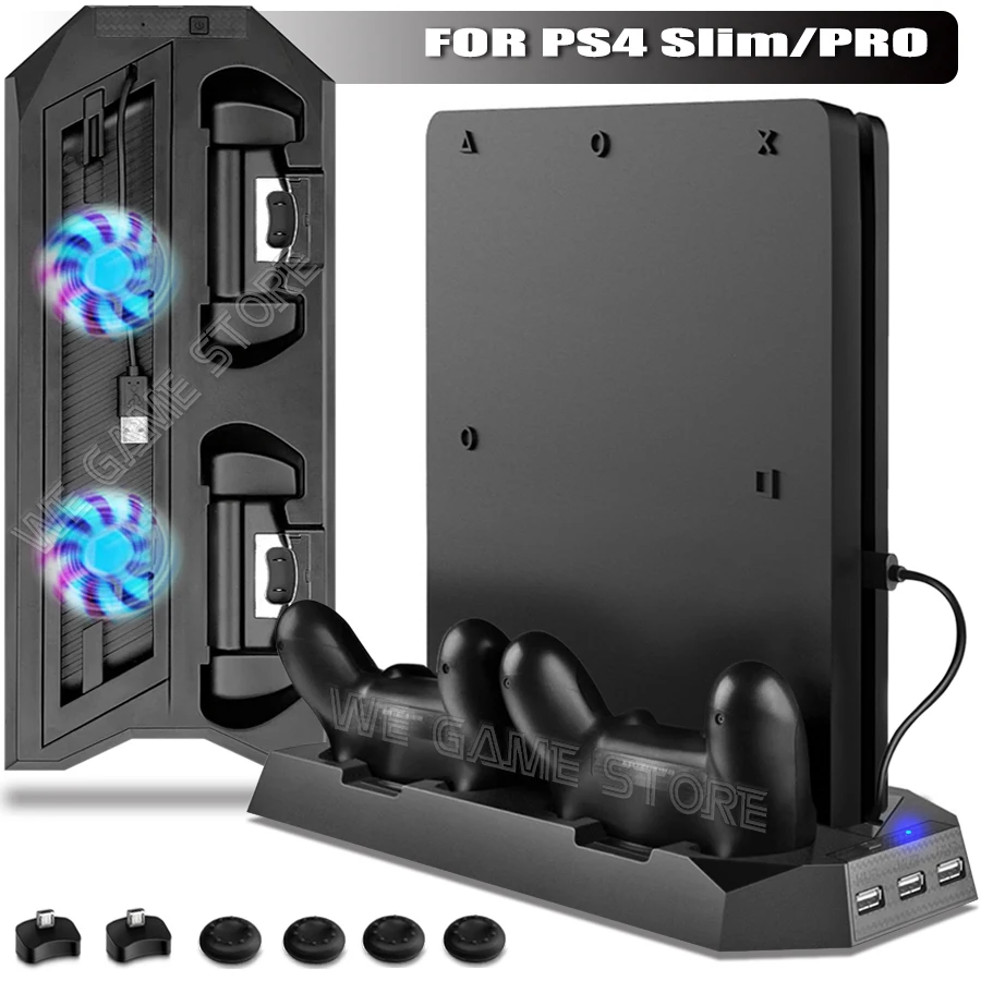 Консоль игровая вертикальная для PS4 PRO SLIM, подставка с вентилятором охлаждения, зарядная станция для геймпада PS 4 и 3 порта концентратора для ...
Консоль игровая вертикальная для PS4 PRO SLIM, подставка с вентилятором охлаждения, зарядная станция для геймпада PS 4 и 3 порта концентратора для ...