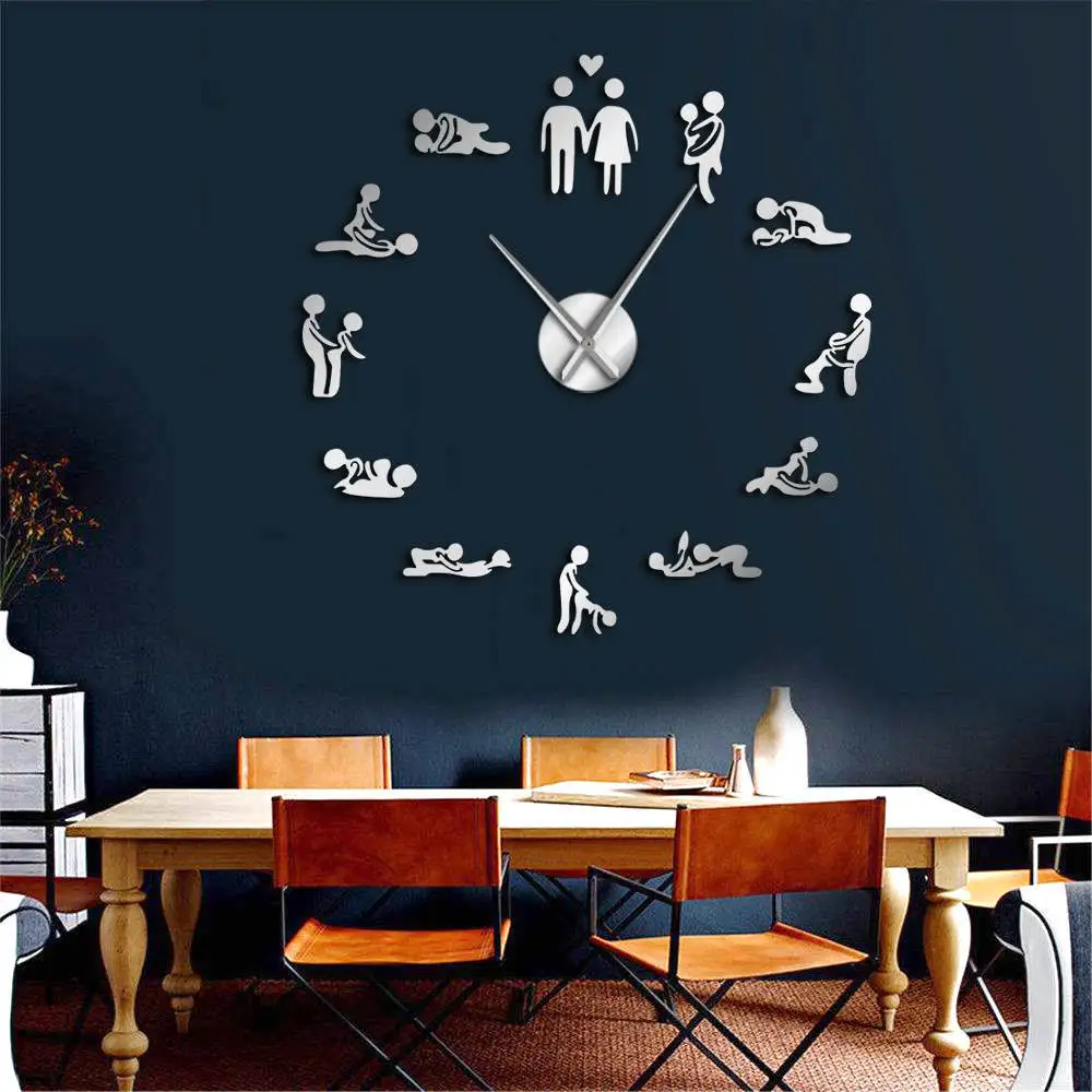 Large Crazy Lovers Acrylic Mirror Wall Clock Sticker Quartz Clocks Watch Home Decoration Sticker Living Room Decoration
Large Crazy Lovers Acrylic Mirror Wall Clock Sticker Quartz Clocks Watch Home Decoration Sticker Living Room Decoration