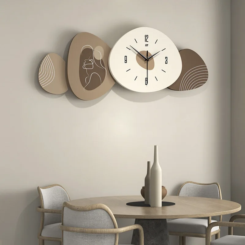 Современные простые настенные часы в кремовой стиле для ресторана, украшение гостиной, Домашняя мода, бесшумные креативные настенные часы
Современные простые настенные часы в кремовой стиле для ресторана, украшение гостиной, Домашняя мода, бесшумные креативные настенные часы