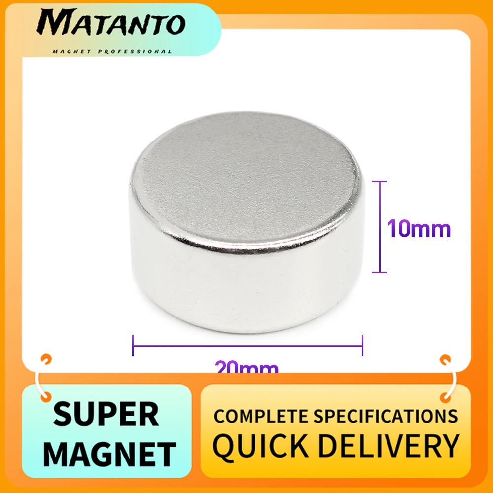 

2/5/10/15/20PCS 20x10 Round Powerful Strong Magnetic Magnets N35 Rare Earth Magnet 20x10mm Permanent Neodymium Magnet 20*10 mm