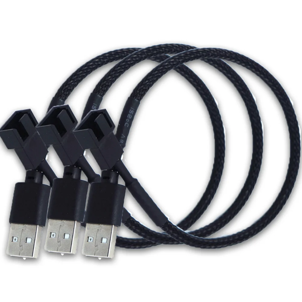 3Pc USB to Fan Adapter Cables Computer PC Fan Power Cable Connector Adapter Connect (Black)
3Pc USB to Fan Adapter Cables Computer PC Fan Power Cable Connector Adapter Connect (Black)