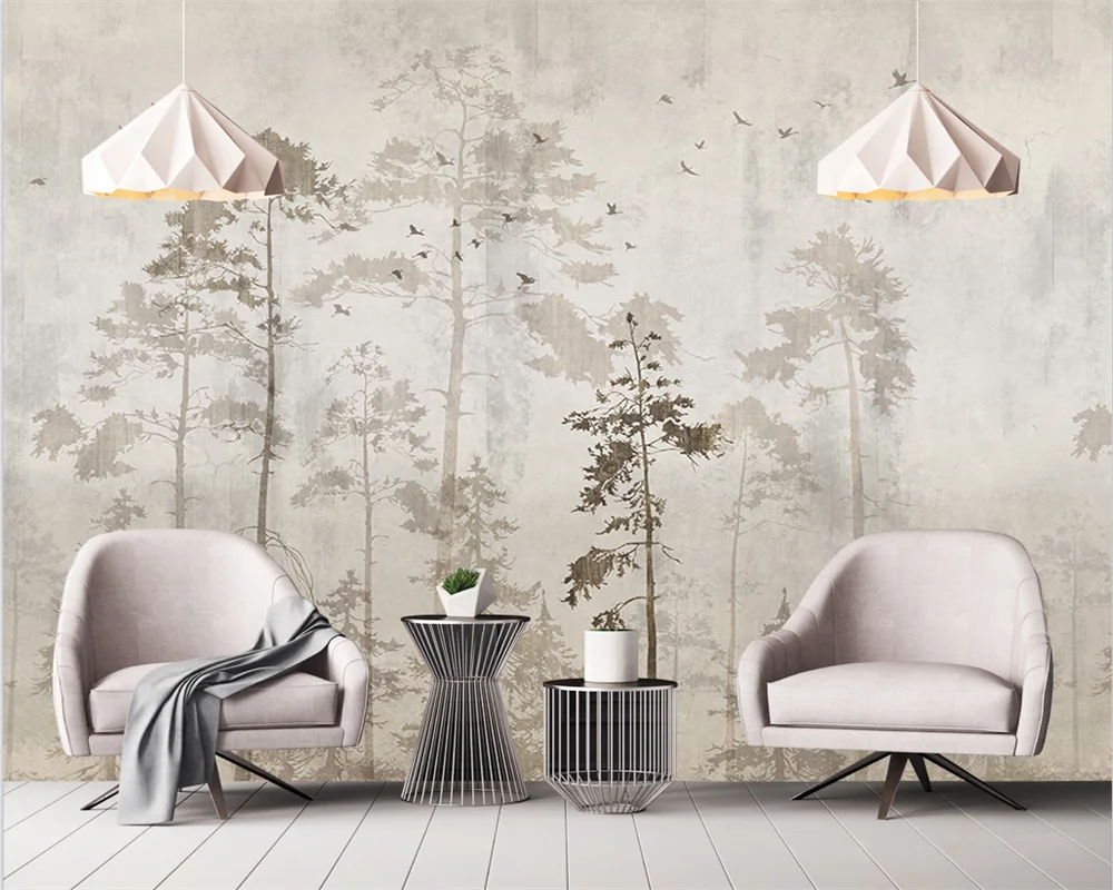 beibehang papel de parede Custom modern new Nordic minimalist retro forest forest industrial warm gray background wallpaper
beibehang papel de parede Custom modern new Nordic minimalist retro forest forest industrial warm gray background wallpaper