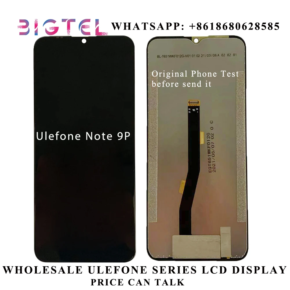 Сменный ЖК-дисплей для Ulefone Note 9P Note9P мобильный телефон, ЖК-дисплей, сенсорный дигитайзер, экран в сборе
Сменный ЖК-дисплей для Ulefone Note 9P Note9P мобильный телефон, ЖК-дисплей, сенсорный дигитайзер, экран в сборе