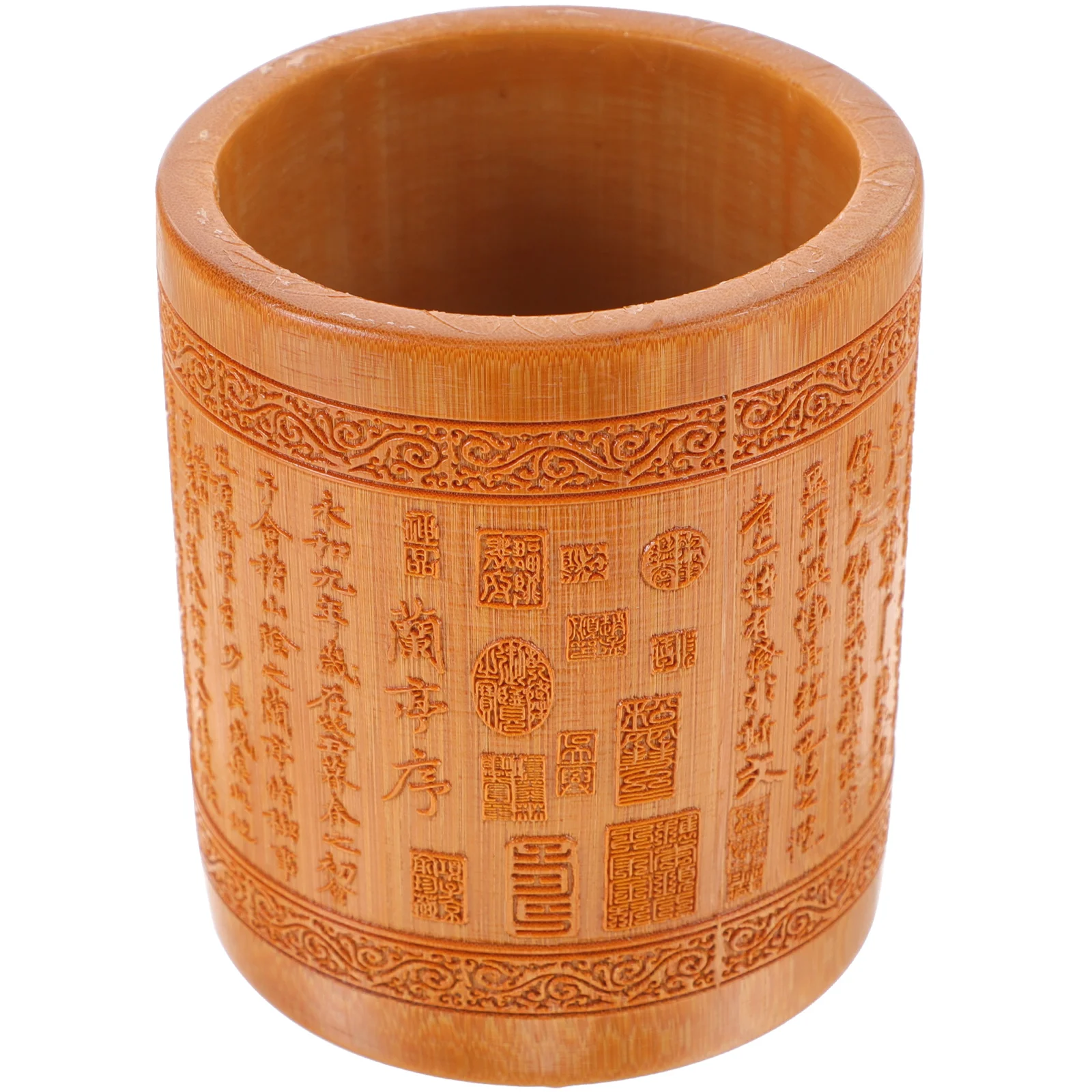 

Бамбуковый горшок для ручек в китайском стиле, цилиндрический фотографический горшок