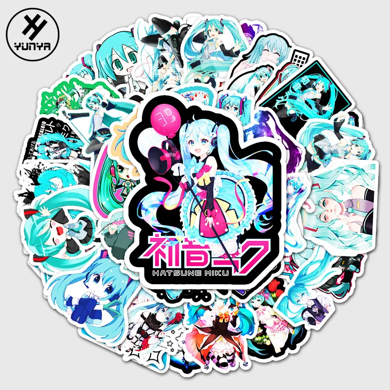 50Pcs Japanese Comic Cartoon Hatsune Miku Graffiti Stickers Luggage Laptop Motorcycle Car Decoration Stickers
50Pcs Japanese Comic Cartoon Hatsune Miku Graffiti Stickers Luggage Laptop Motorcycle Car Decoration Stickers