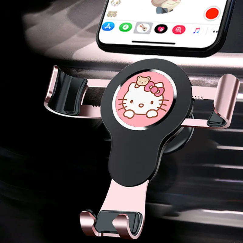 Kawaii Sanrios Car Bracket HelloKittys Cartoon Mobile Phone Bracket Multi-function Gravity Support Navigation Universal
Kawaii Sanrios Car Bracket HelloKittys Cartoon Mobile Phone Bracket Multi-function Gravity Support Navigation Universal